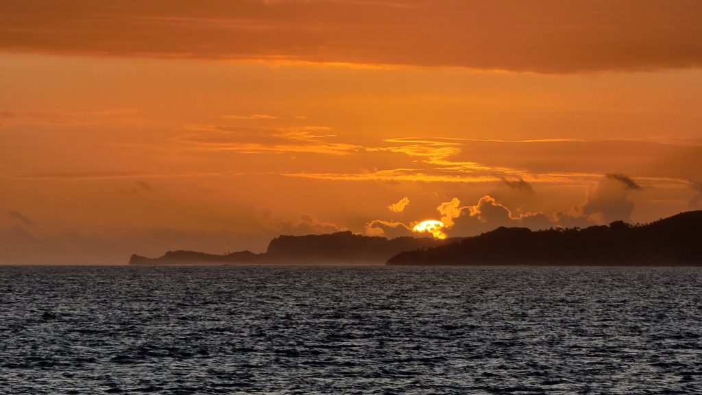 Cicia Island at sunset